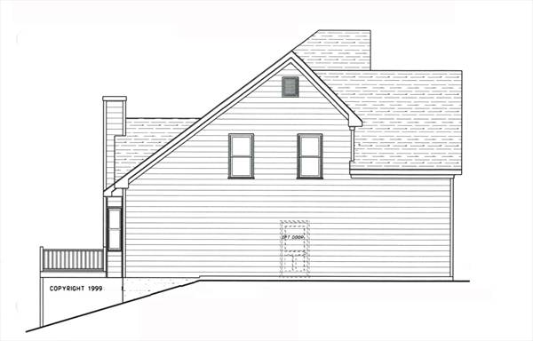 Left Elevation image of CONCORD House Plan